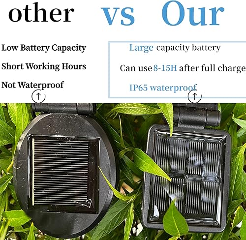 Miniatura 4 de 4 Pack Firefly Lights Solar Outdoor, Starburst Swaying Solar Lights, Swing Garden Waterproof Decor When Wind Blows for Backyard Patio Terrace Lawn