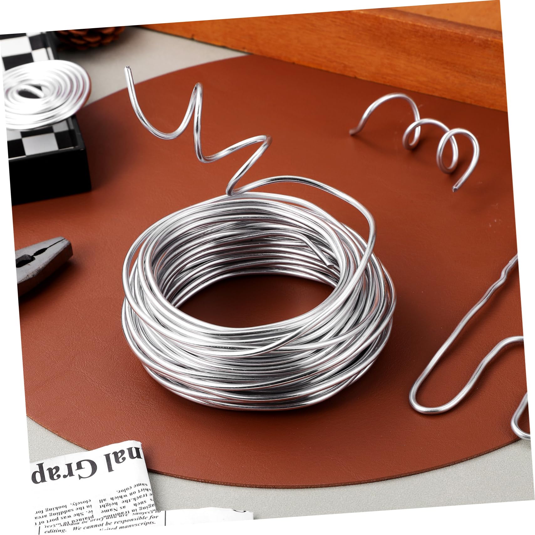 Alambre de Aluminio Flexible Manualidades Modelar Bisutería Arreglos y Esculturas DIY Alambre Fino para Artesanía y Floristería