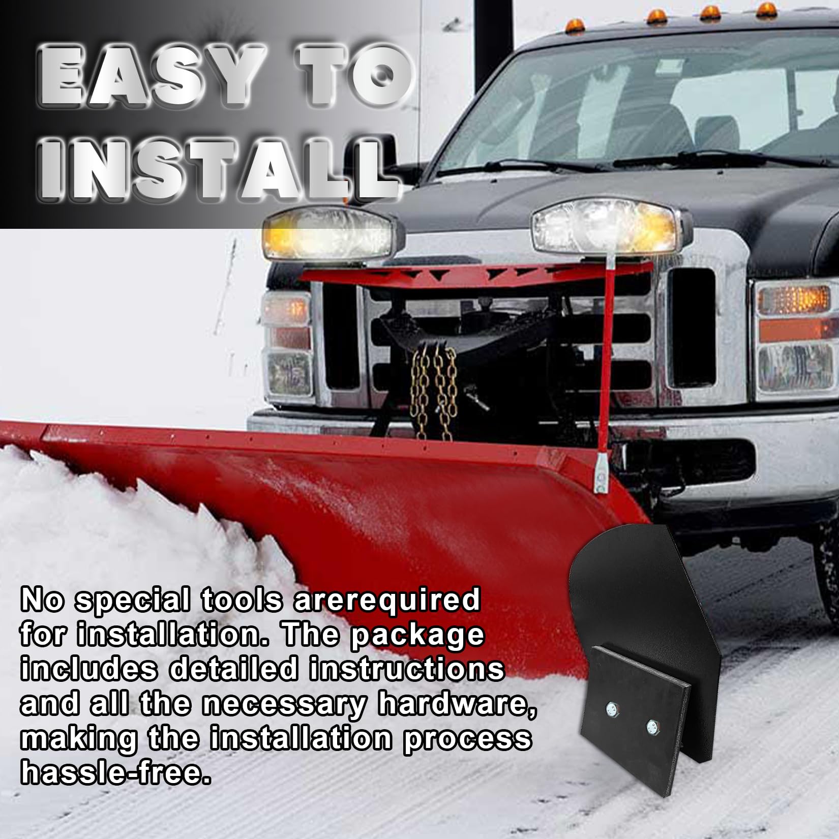 Universal HeavyDuty Steel Snowplow ProWing Blade