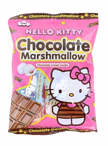 Hello Kitty Japón Chocolate Marshmallow Candy, 1.7 onzas