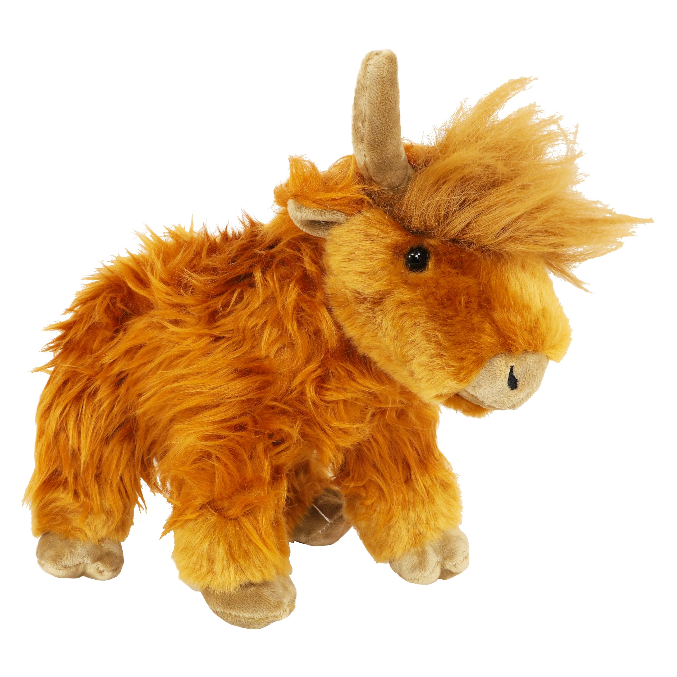 Toyland® 22.5cm (9") Plush Highland Cow With Sound Effect - Children's Soft Farm Toys - 18m + - Image 2