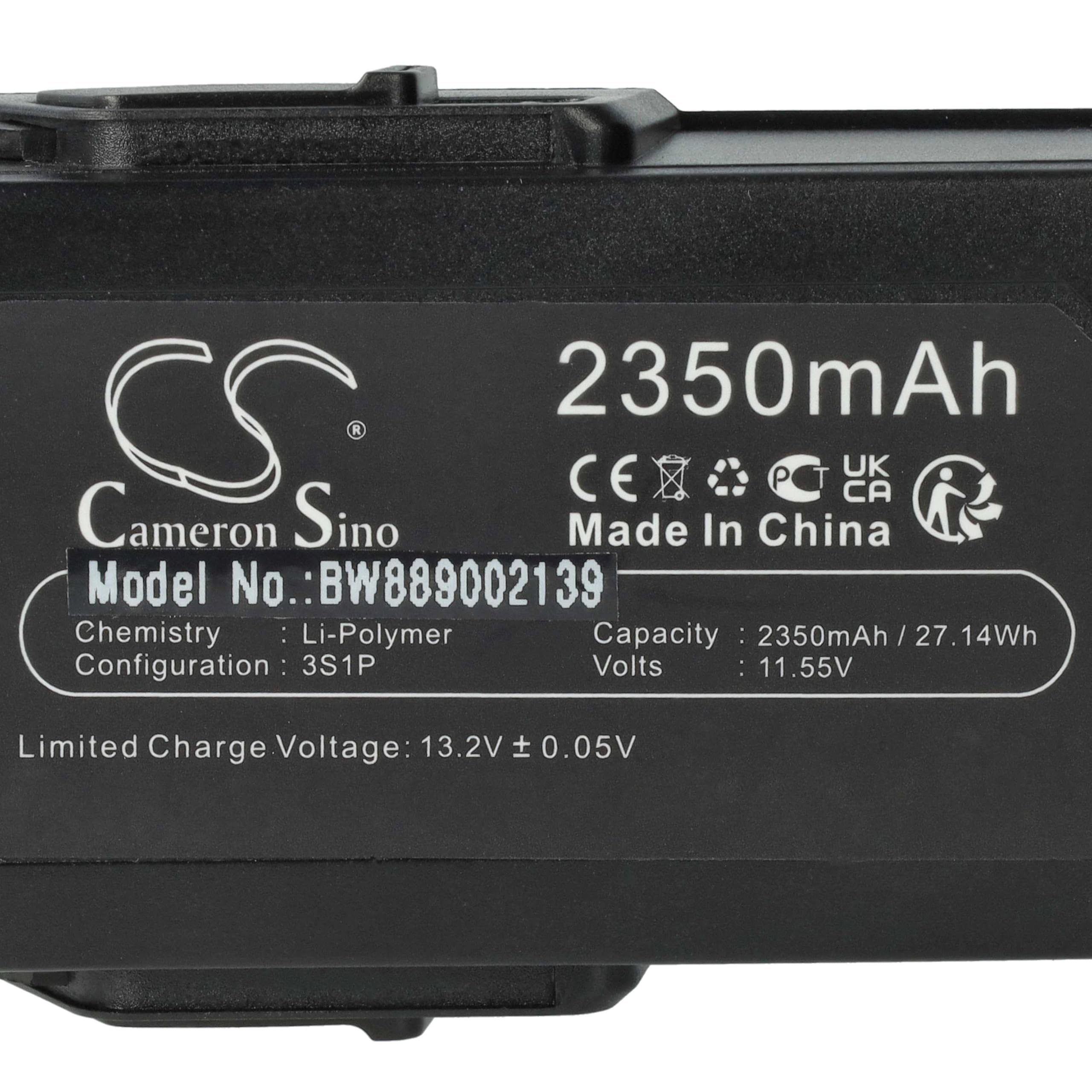 vhbw Bateria zamienna do DJI CP.PT.00000119.01 do drona Multicopter Quadrocopter (2350 mAh, 11,55 V, litowo-polimerowa)