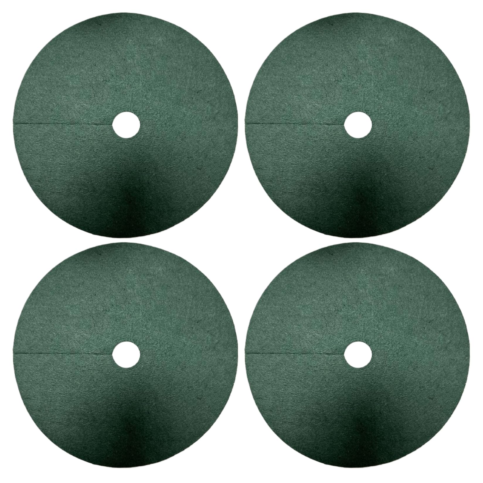 Veesper 4PCS 16.5" Tree Mulch Ring, Degradable Non-Woven Fabric Weed Barrier Mat for Root Protection & Moisture Retention in Gardens & Yards