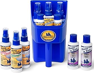 Mane 'n Tail Equine Sampler Set – 9 Travel-Size Products Including Original & Ultimate Gloss Shampoo, Conditioner, Detangler & More