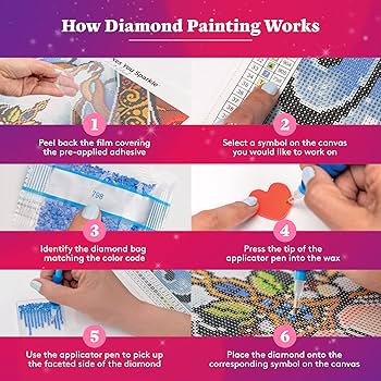 Amazon.com: DIAMOND ART CLUB Paint The Moon Diamond Painting