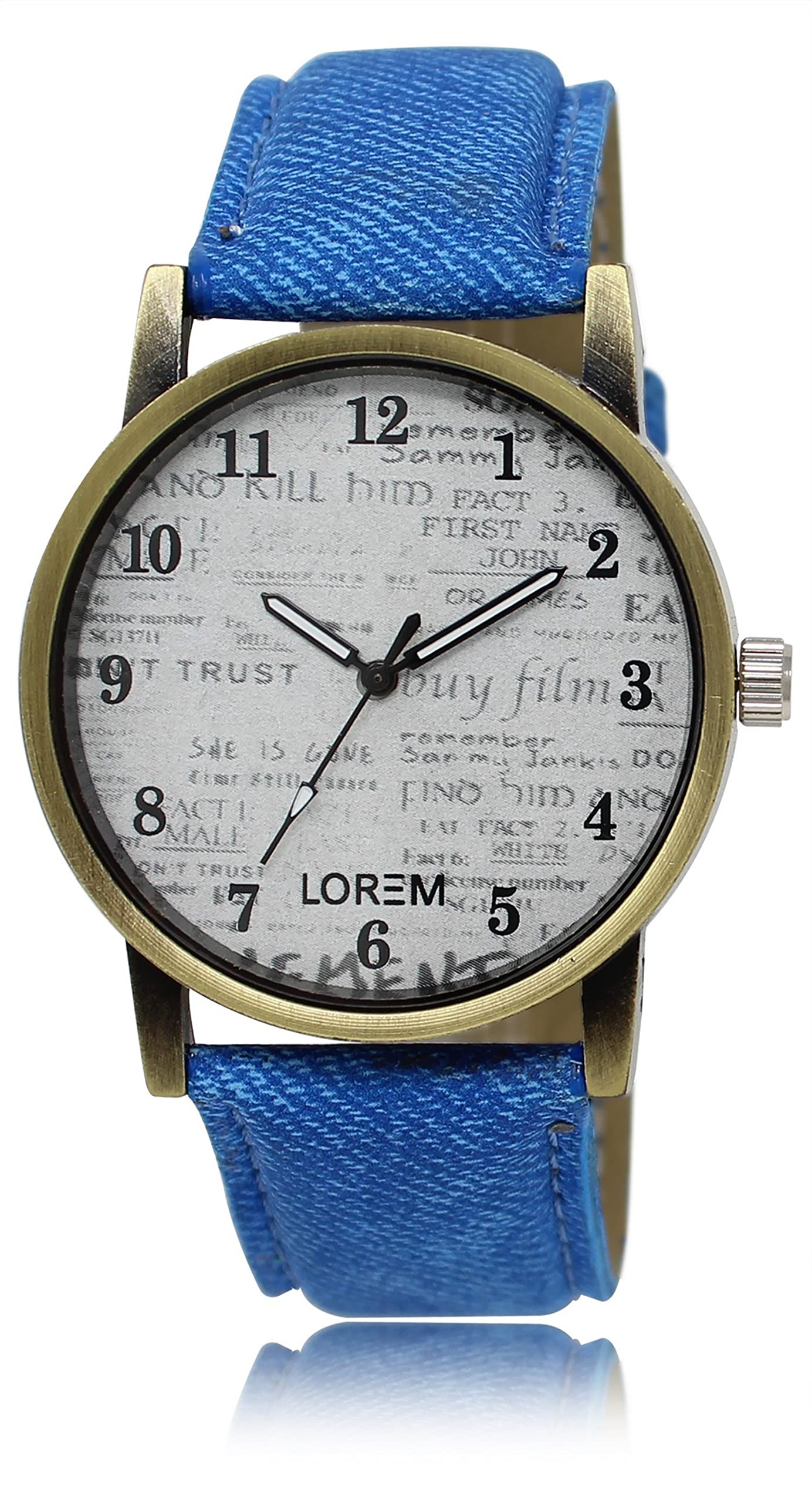 LOREM White News Paper Analog Watch for Men LR28 (B0C2CW9L5D) Amazon Price History, Amazon Price Tracker