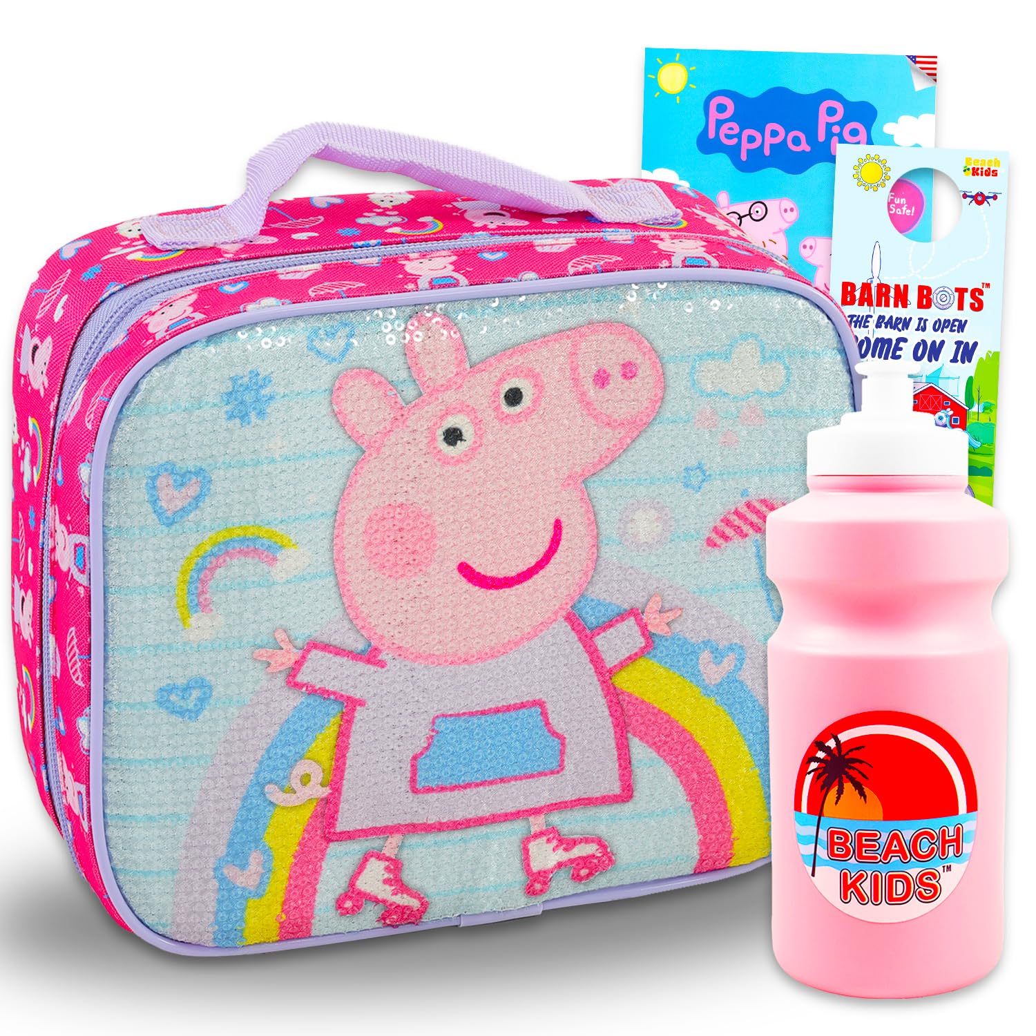 Bouteille d'eau et boîte à déjeuner Peppa Pig pour éviter les fuites au goûter