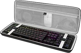 Geekria Full Size Keyboard Case, Hard Shell Travel Carrying Bag for 108 Key Computer Mechanical Gaming Keyboard Compatible with Razer BlackWidow V3 Mechanical Gaming, Ornata Chroma Gaming