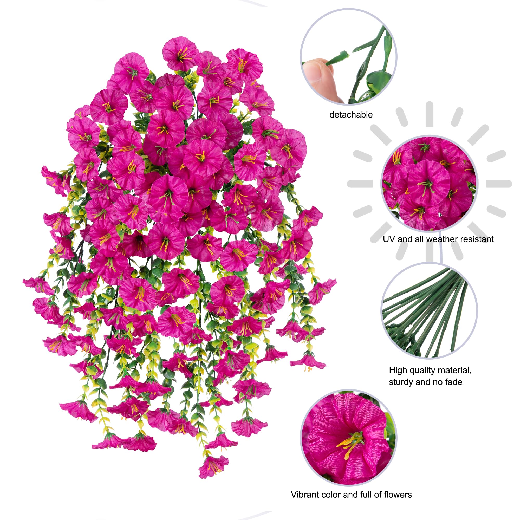 Amazon.com: Ivydale 2 PCS Artificial Hanging Flowers Fake Plants