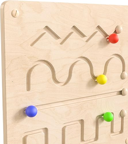 Miniatura 7 de Classroom Essentials Tablero de actividades de pared STEAM de grado comercial con acabado natural y acentos, líneas y patrones multicolores