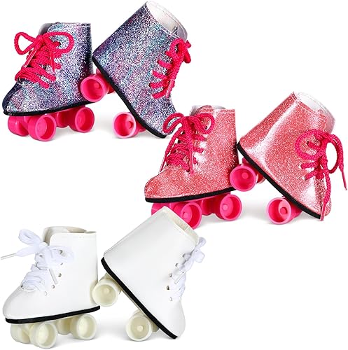 Miniatura 1 de Bencailor 3 pares de zapatos de muñeca de 18 pulgadas de primavera de 18 pulgadas, zapatos de muñeca de elfo americanos, accesorios para muñecas de