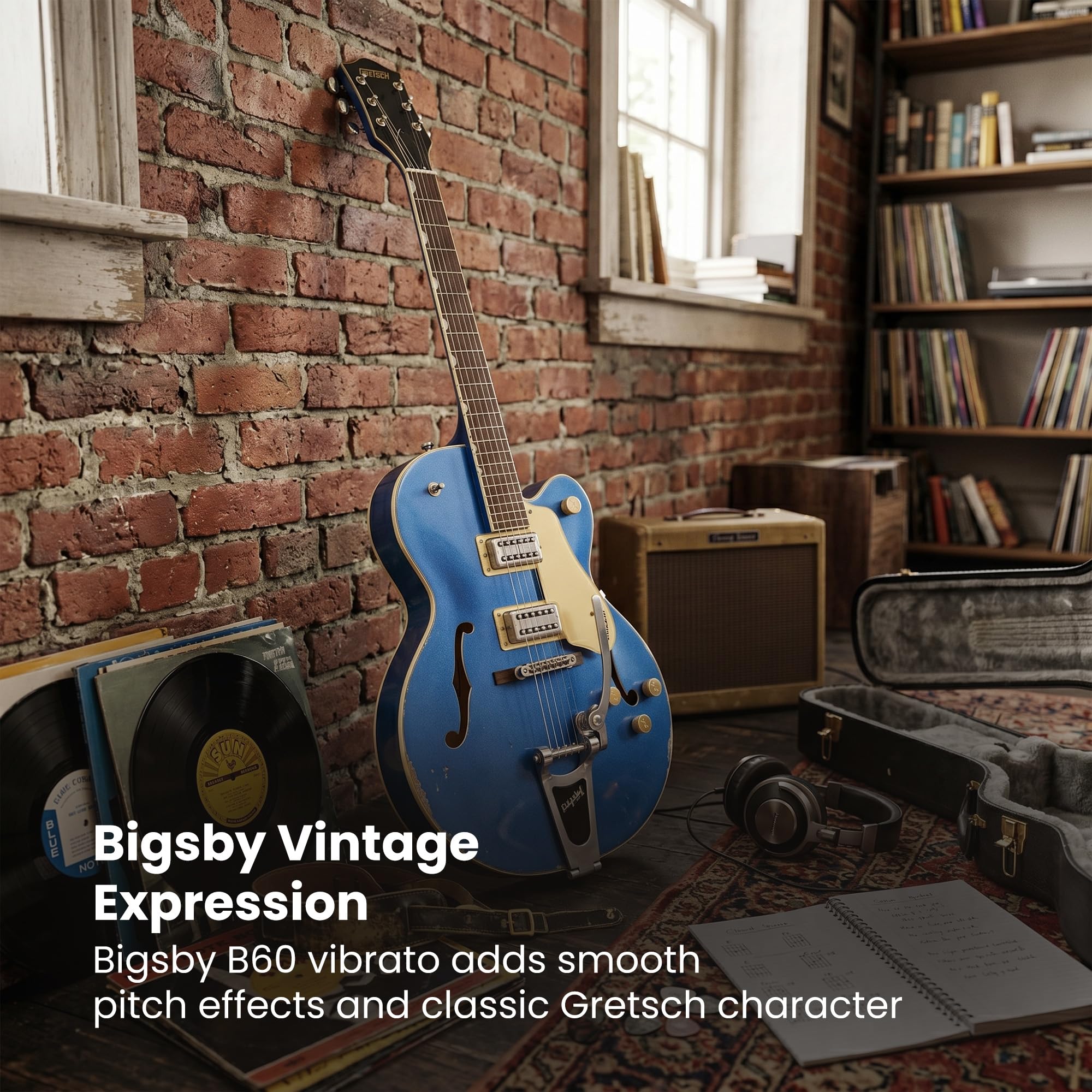 Gretsch G2420T Streamliner Hollow Body with Bigsby Fairlane Blue - Halbakustik Gitarre