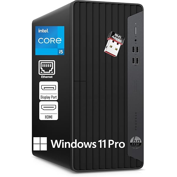 HP ProDesk 400 G7 Tower Business Desktop Computer, Intel 6-Core i5-10500 (Beat i7-8700), 32GB DDR4 RAM, 1TB PCIe SSD, WiFi Adapter, RJ-45, HDMI, DisplayPort, Keyboard and Mouse, Windows 11 Pro