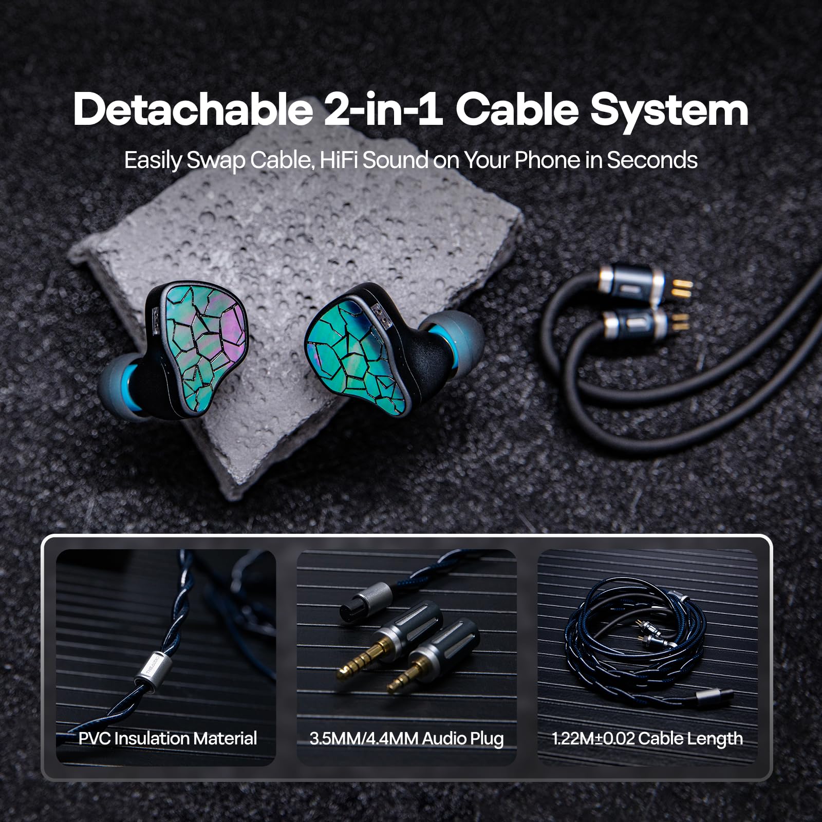 Amazon.com: Linsoul THIEAUDIO HYPE 4 MKII 2DD + 4BA Hybird In Ear