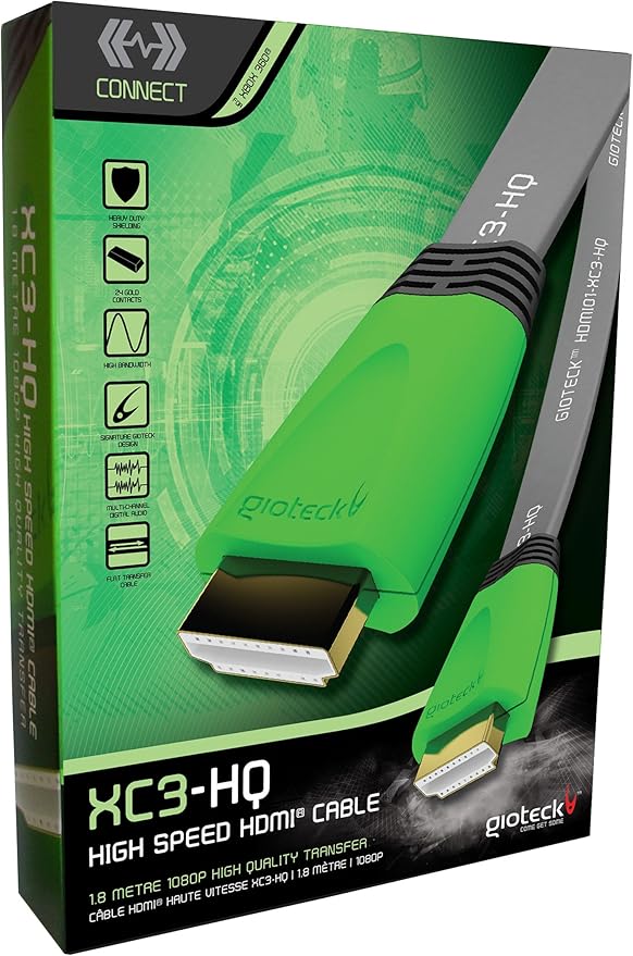 Gioteck XC3HQ High Speed HDMI Cable For Xbox 360 Amazon.co.uk PC