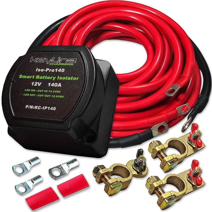 Buy KeyLine Chargers 12V 140 Amp Dual Battery Isolator Voltage