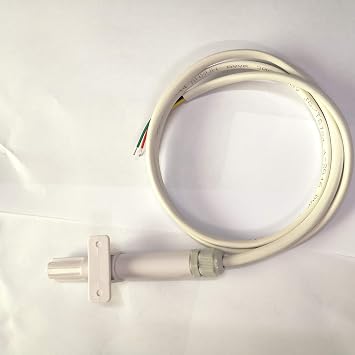 Taidacent Outdoor 3.3V 5V IIC I2C Digital Temperature Humidity Atmospheric Barometric Air Pressure Sensor Probe BME280 (1m, White)