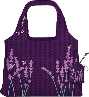 ChicoBag Vita Reusable Bag with Built-In Pouch and Carabiner Clip | Large-Capacity Shoulder Bag | Eco-Conscious Packable Tote | Variety 3pk - Bliss, Be, Peacock Bandana (Pack of 3)