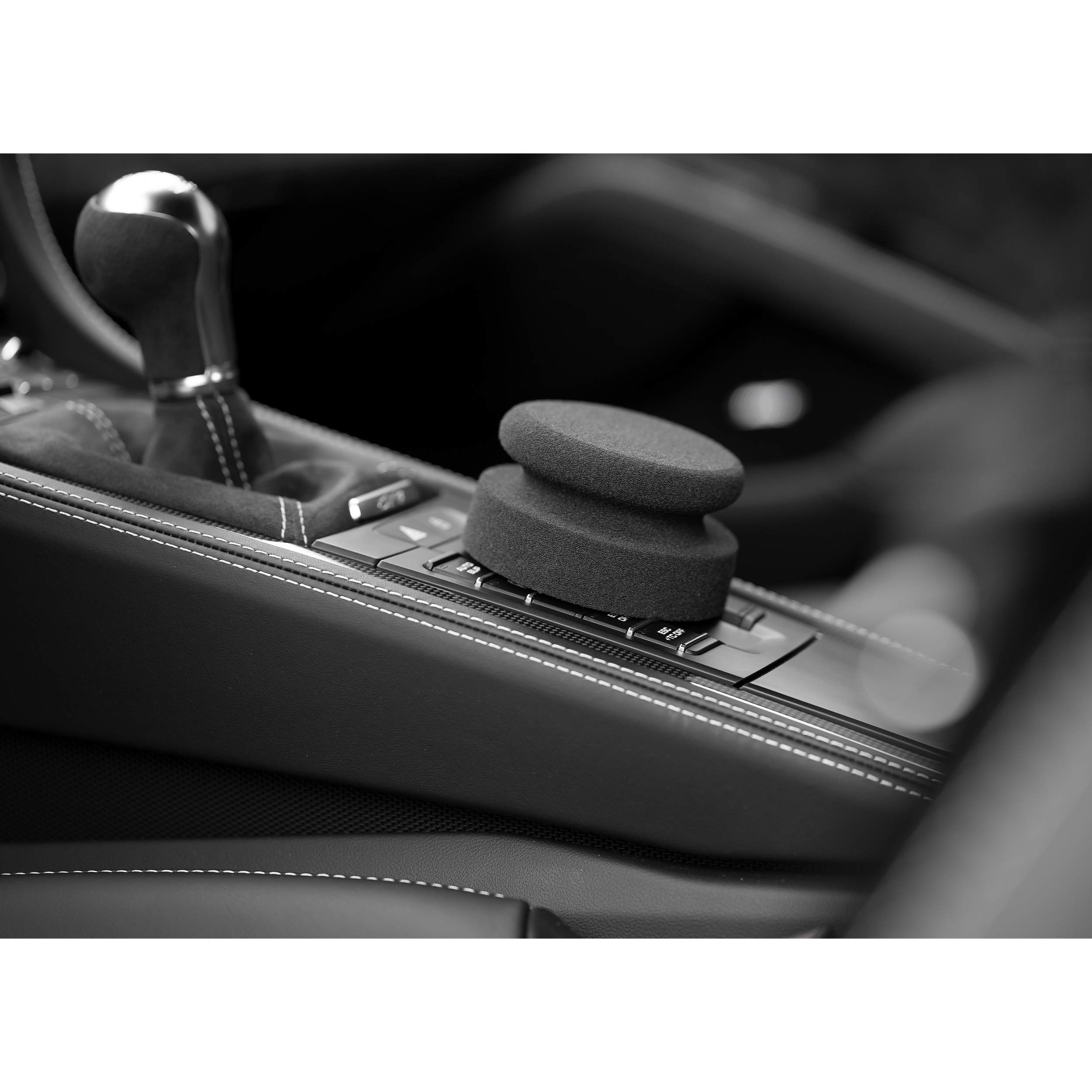 Blu-2 Pezzi  2/6 Pezzi Guanto Applicatore Cera Per Auto In Microfibra Morbida Spugna Lucidante Tampone~p134310151 - Foto 4