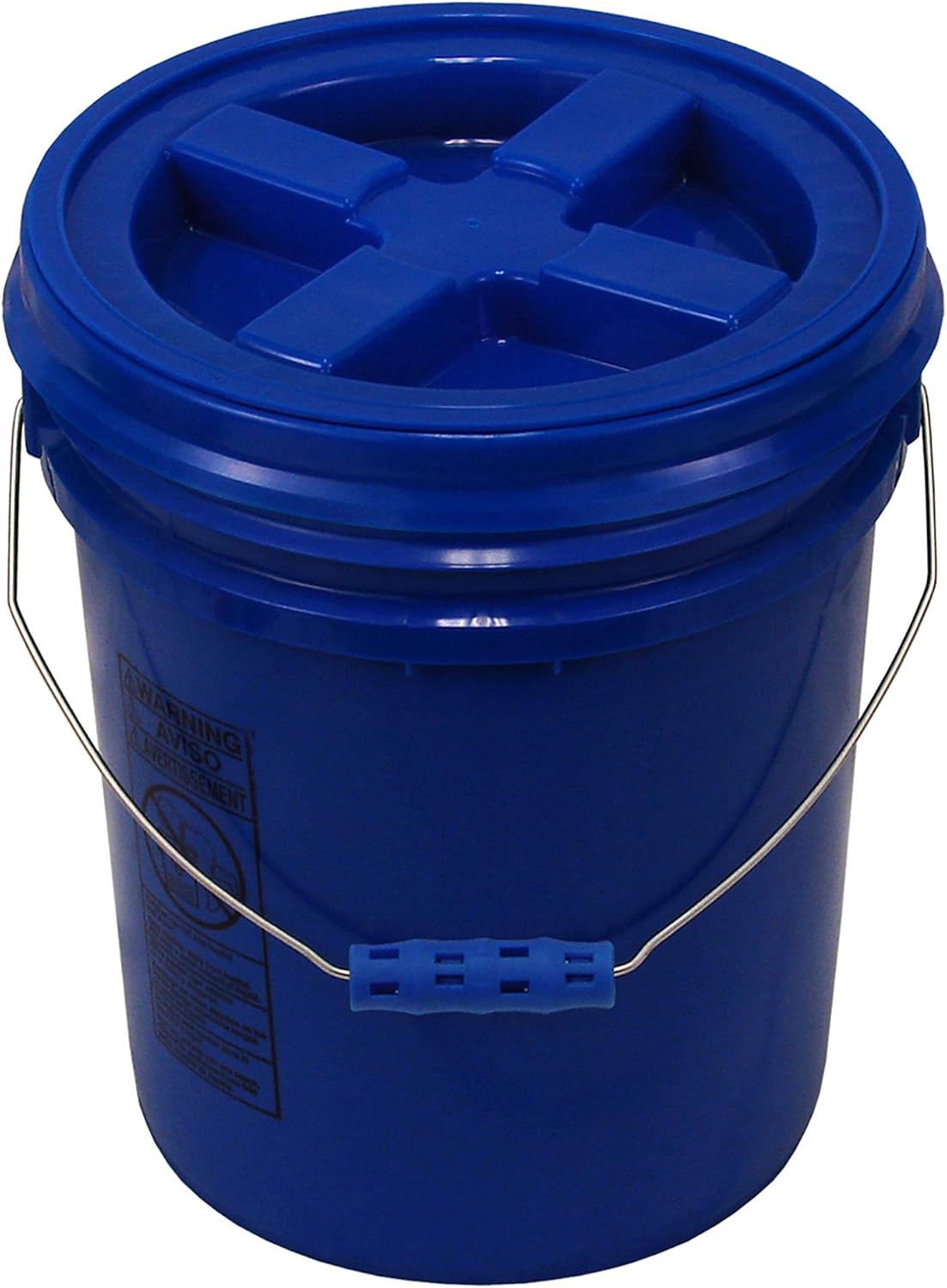 Blue 5 Gallon Bucket with Blue Gamma Seal Lid and Blue