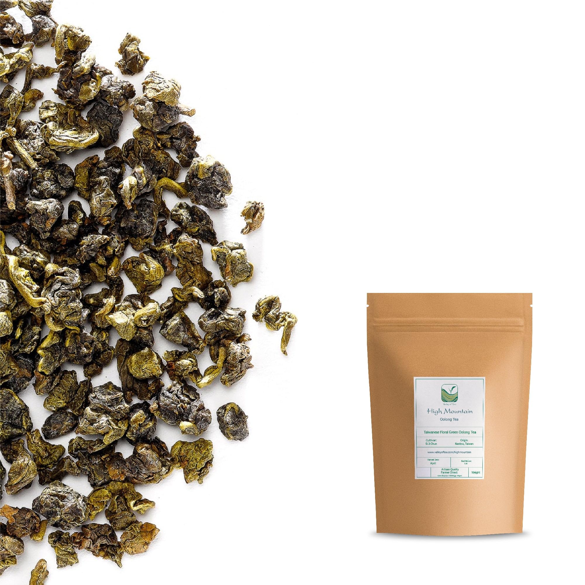 Oolong de Haute Montagne Taïwan - Thé Vert en Feuilles | aux notes florales et crémeuses cultivé en altitude pour une liqueur douce