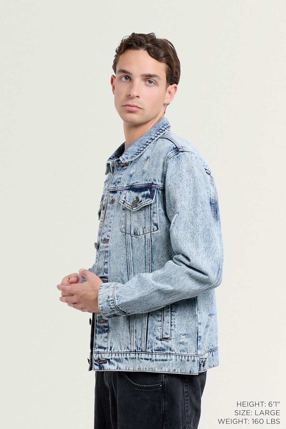 X RAY Jaqueta jeans masculina lavada, rasgada, desgastada, flexível, elástica, casual, caminhoneiro, jaqueta jeans em promoção! Veja a oferta e mais achadinhos de Jaquetas & Casacos 3 Hoje é o melhor dia para comprar X RAY Jaqueta jeans masculina lavada, rasgada, desgastada, flexível, elástica, casual, caminhoneiro, jaqueta jeans com aquele preço maroto! Promoção! Aproveite a oferta! 3