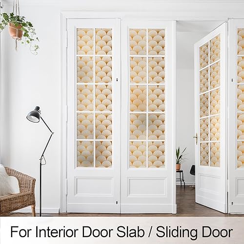 Miniatura 3 de DKTIE Película de privacidad para ventana, vidrio esmerilado, adhesivo estático, no adhesivo con herramientas de instalación, estilo moderno de