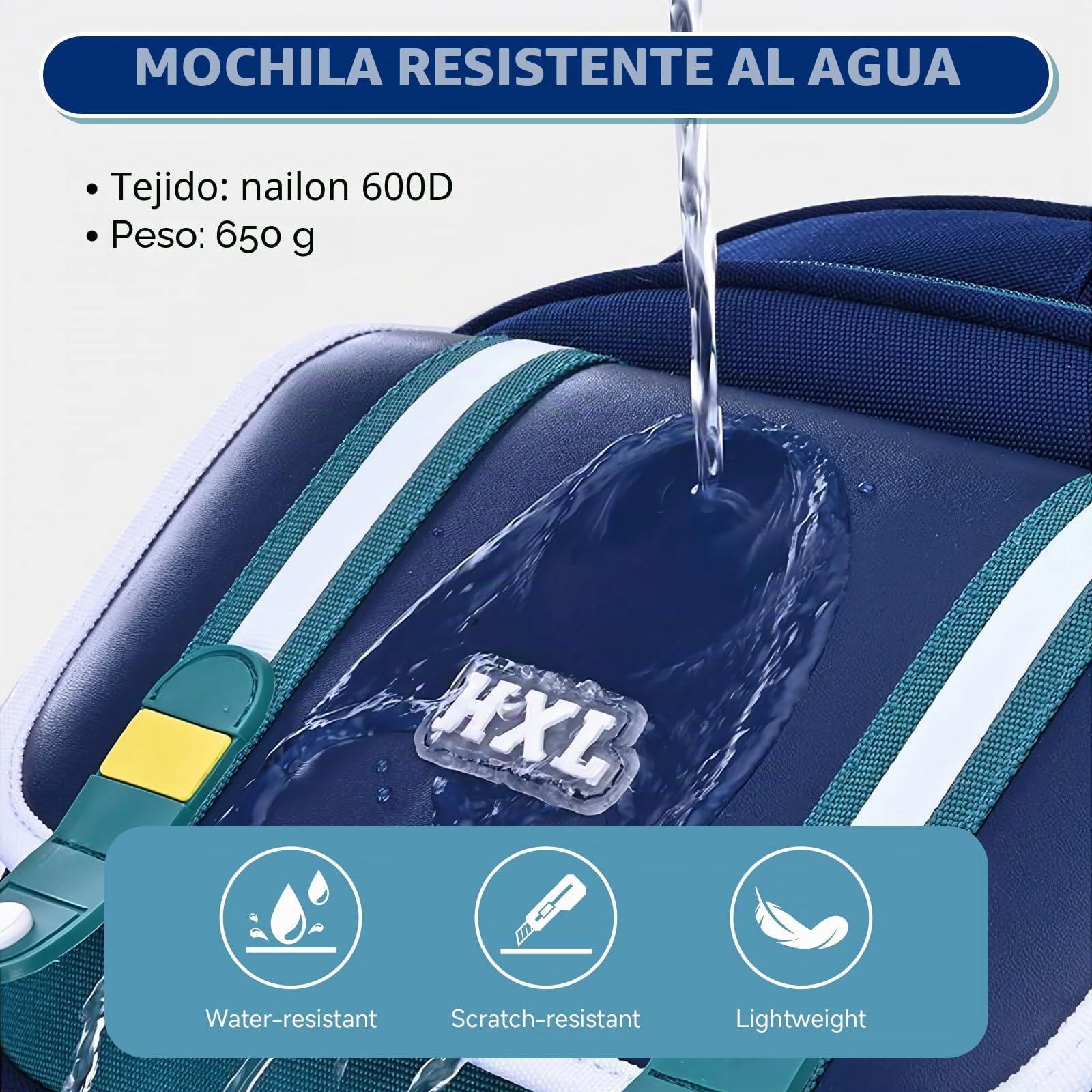 Amythe Mochila Escolar Niño Primaria, 25L Ligera Verde