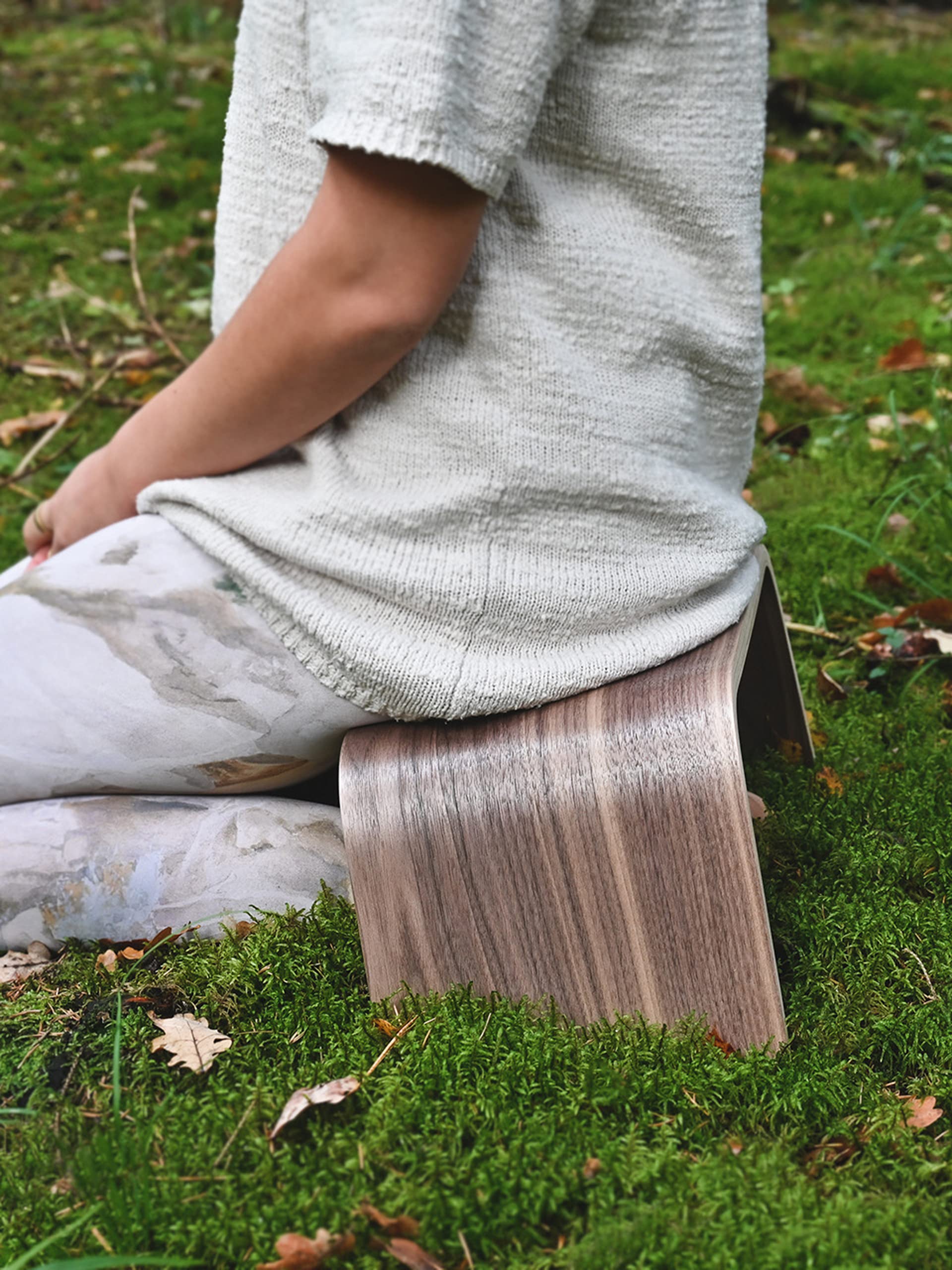Panchina in legno resistente, adatta per cerimonie di tè, yoga, posa seiza, meditazione per principianti, panchina di preghiera e per una sana postura eretta – Panca in legno