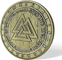 Vista 5 de AtSKnSK Símbolo vikingo Valknut Odín Moneda
