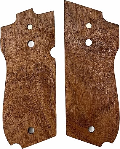 Miniatura 3 de NUEVO Modelo de Smith y Wesson S  W 39 52 439 539 639 9mm Redondo Butt Grips Checkered de madera hecho a mano  s3W03