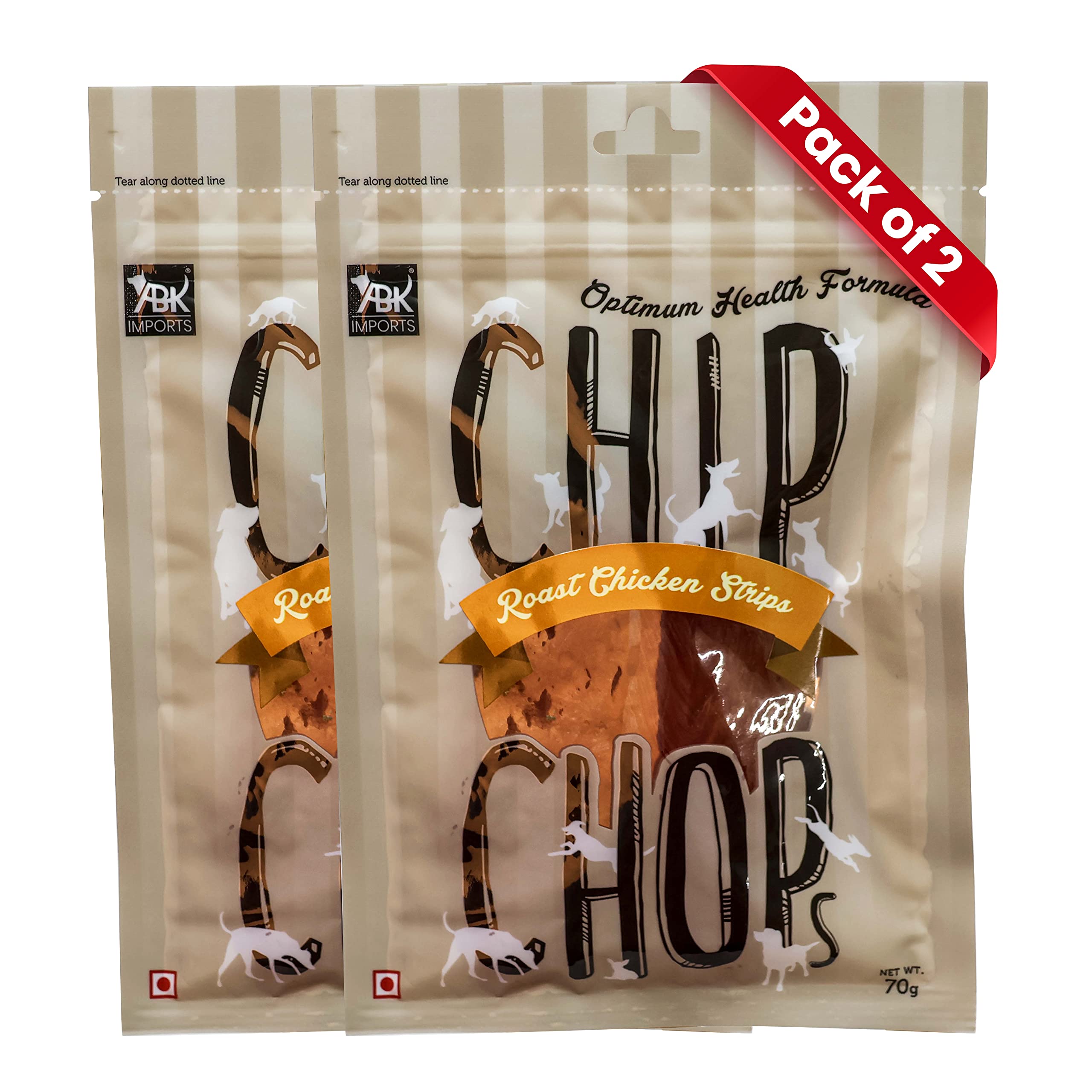 Roast Chicken Strips Dog Treat, Multi-Pack (Pack of 2) - 140G, All Life Stages