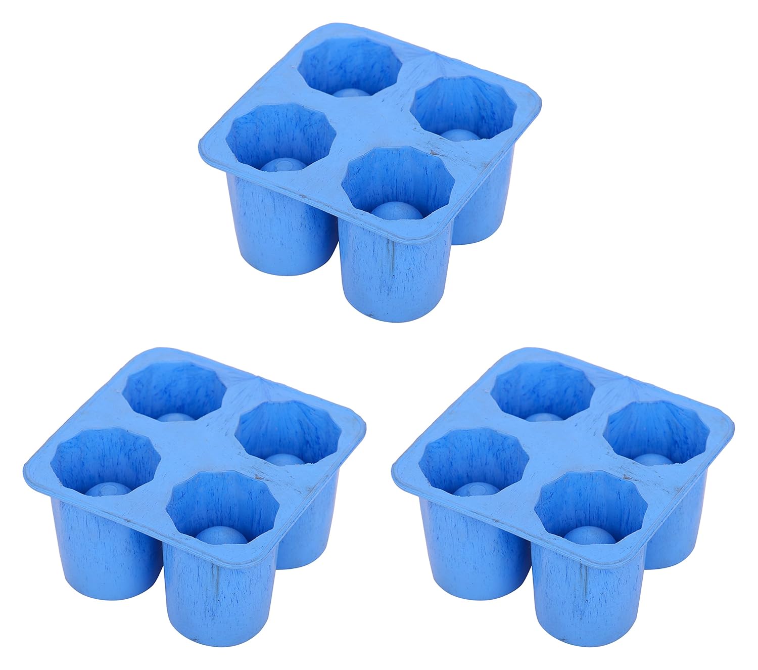 Buy IRP Cups Square Ice Cube Tray Rubber Mould Ice Shot Glass Ice