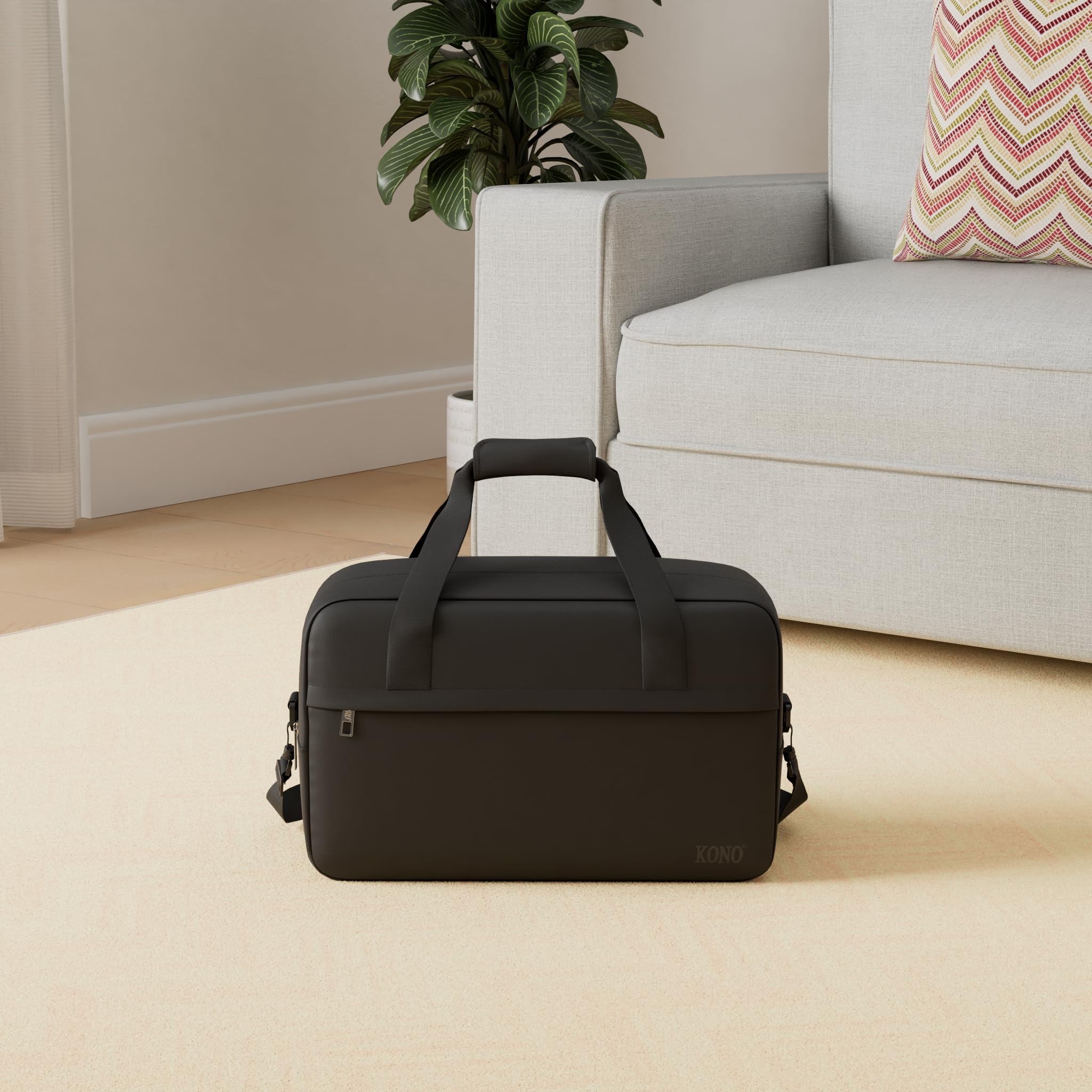KONO Bagaż Podręczny 40x 25 x20cm, Torba Kabinowa z Tkaniny Oxford, Lekka Torba Pod Fotelem 20L z Uchwytem i Pasem Naramiennym dla Kobiet i Mężczyzn