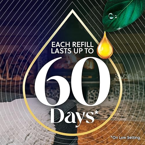 Miniatura 5 de Air Wick Aceite perfumado vibrante enchufable, fogata + madera de invierno, ambientadores para el hogar de larga duración, ambientadores de