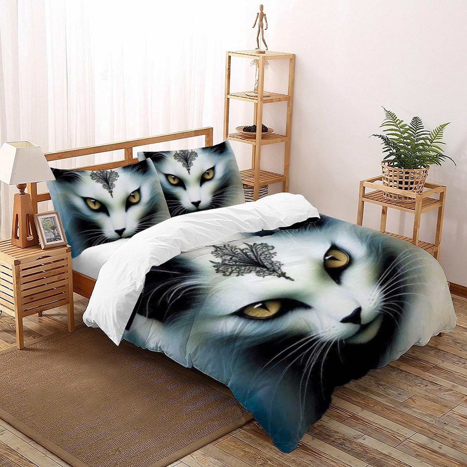 Parure lit coton 200x200cm pour calmer les nuits agitées avec un confort douillet
