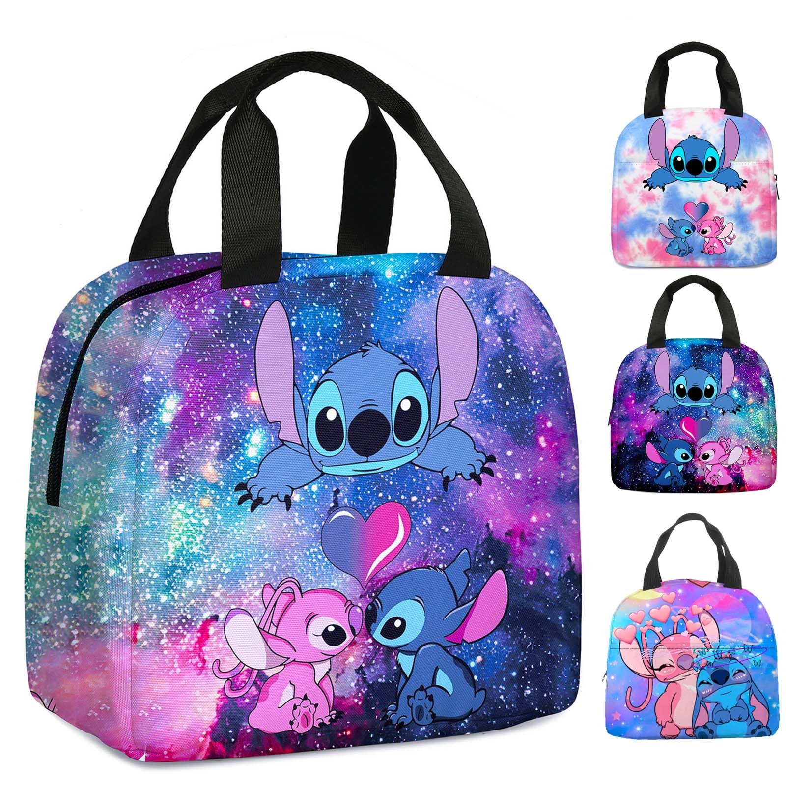 yumcuteLunch Bag, 3D Printed Portable Lunch Box for Girls, Reusable Food Container, Lovely Cartoon Lunchbox, Leakproof Insulated Lunch Bag for School Nursery Travel Picnic Work Travel Beach Camping