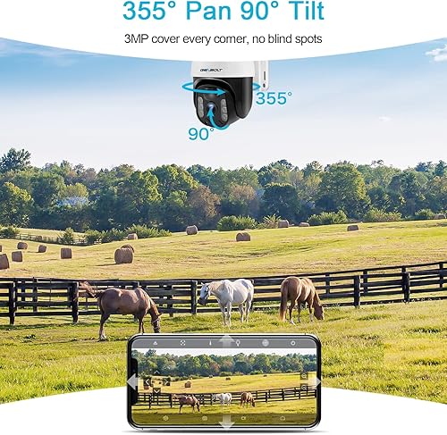 Miniatura 6 de GENBOLT Cámara de seguridad solar celular 4G LTE inalámbrica para exteriores, 8W 15600mAh cámara de vigilancia con batería sin WiFi, sistema de