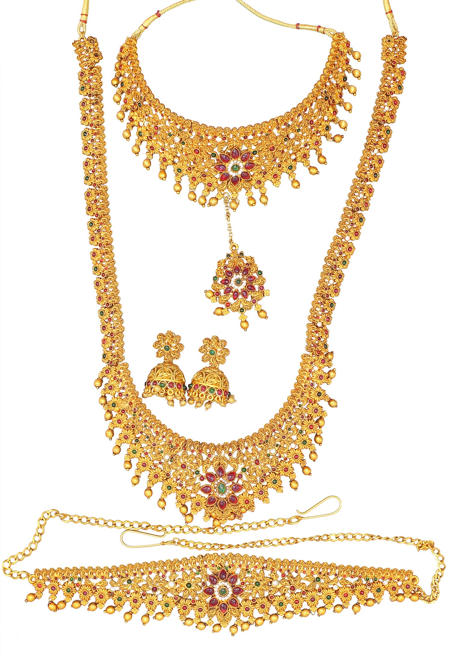 See full amazon price history chart for Nagneshi Art- Adorable Gold Plated Pearl Choker Necklace Set for Women,Matte Finish Bridal Jewellery Set Earring, for Women-2 Neckless, 1 Pair Earring, 1 Maang Tikka, 1 Kamarband Nagneshi Art- Adorable Gold Plated Pearl Choker Necklace Set for Women,Matte Finish Bridal Jewellery Set Earring, for Women-2 Neckless, 1 Pair Earring, 1 Maang Tikka, 1 Kamarband (B0BV3CZQZJ) Amazon Price History, Amazon Price Tracker