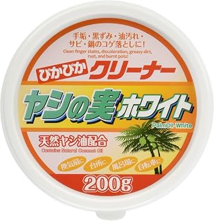 アイメディア ぴかぴかクリーナー ヤシの実ホワイト 200g 日本製 クレンザー 家庭用洗剤 洗浄剤 クリーナー剤 天然ヤシ油配合