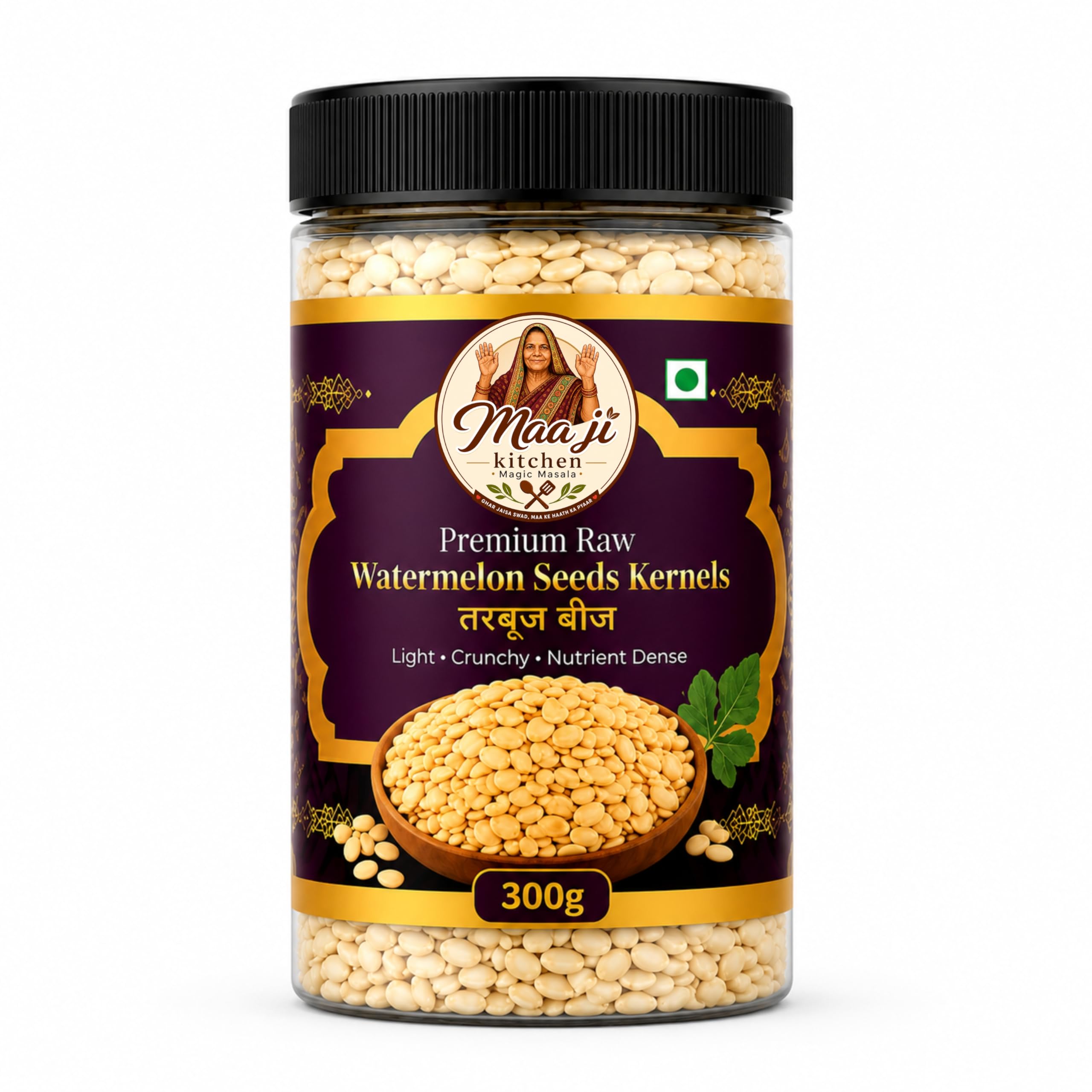 Maa ji Premium Raw Watermelon Seeds Kernels, 300g, Light, Crunchy, Nutrient Dense, Rich in Protein-image-7