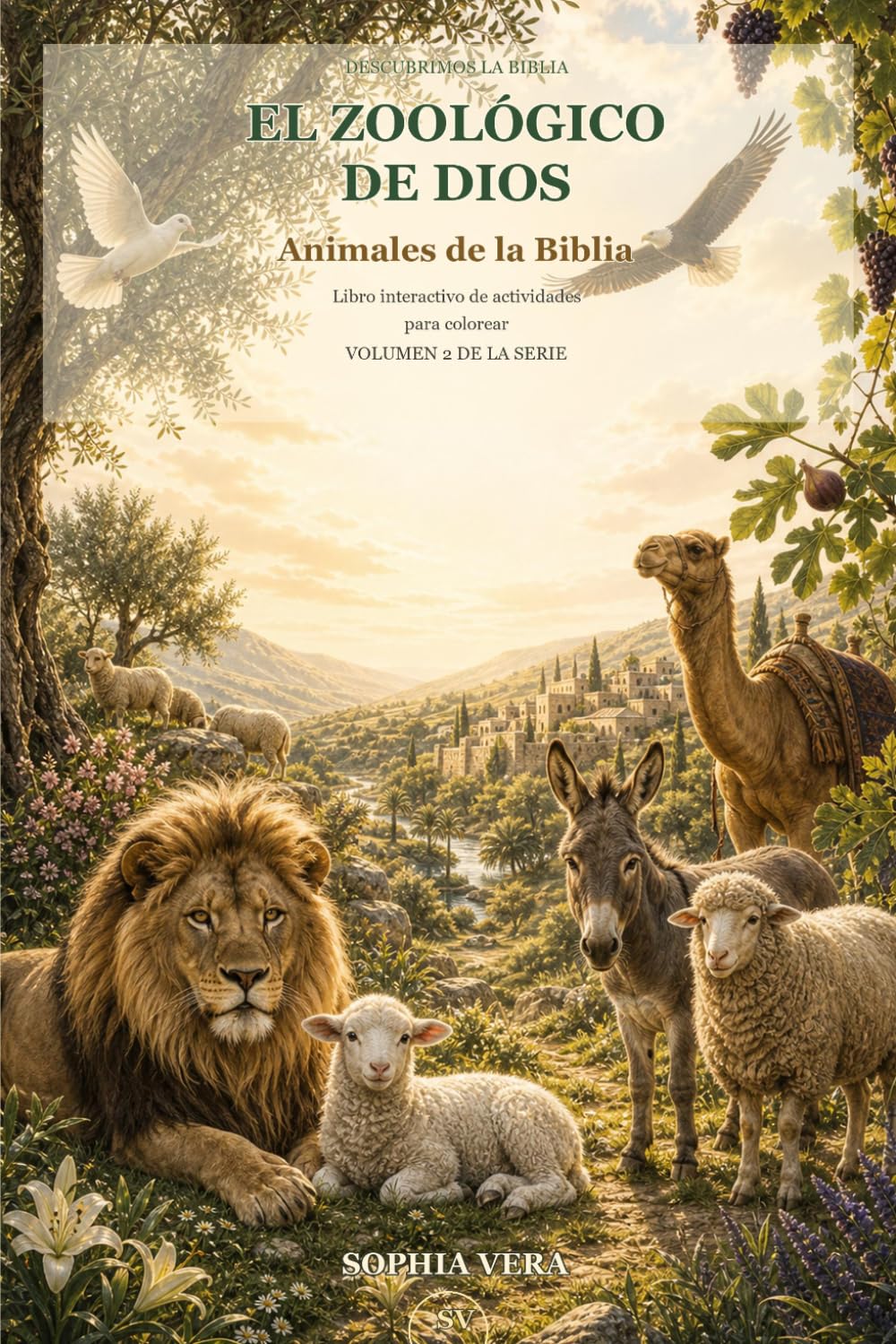 El zoológico de Dios: Animales de la Biblia: Libro interactivo de actividades para colorear (Descubrimos la Biblia)
