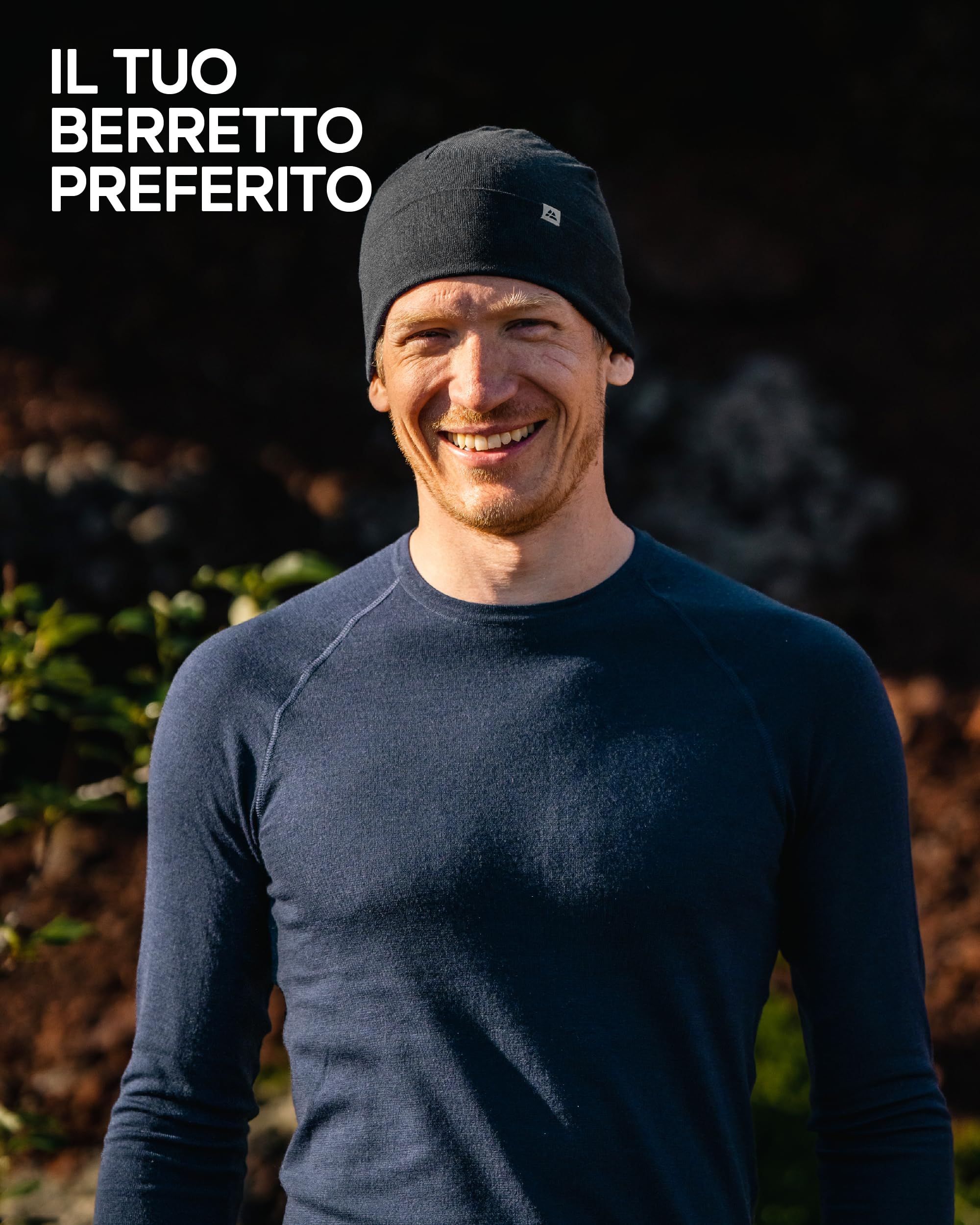 DANISH ENDURANCE Cappello Lana Merino, Berretto per Uomo e Donna, Beanie Sportivo