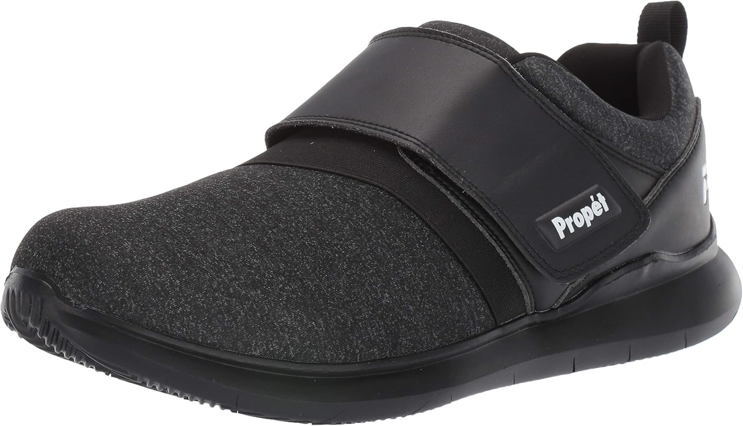 Propet Men's Viator Mod Monk Shoe, All Black, 09 D US
