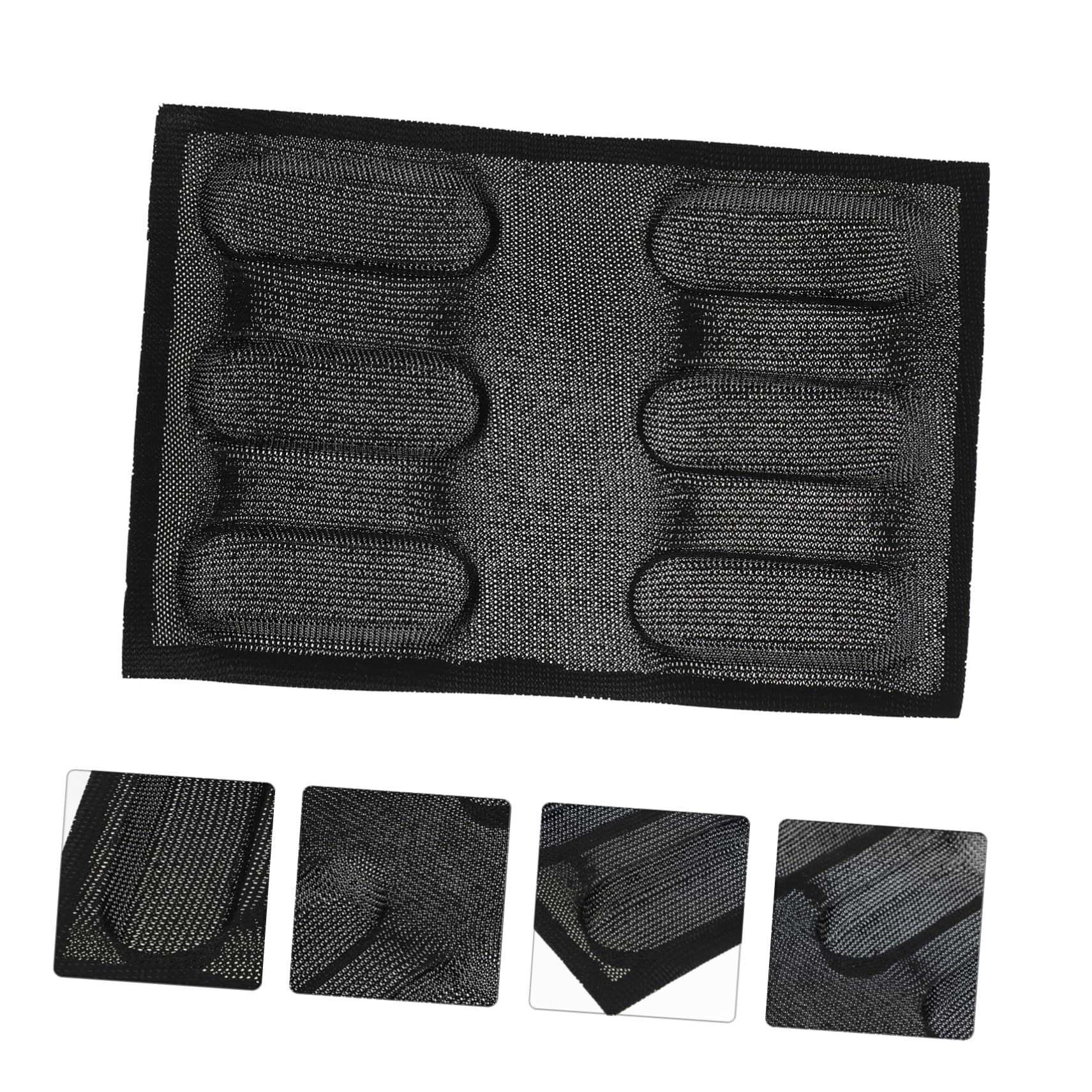 TOPBATHY 2pièces Moule à Silicone Non-adhésif Moule à Pratique Et Respirant Pour De Maison Alvéoles Couleur Noire