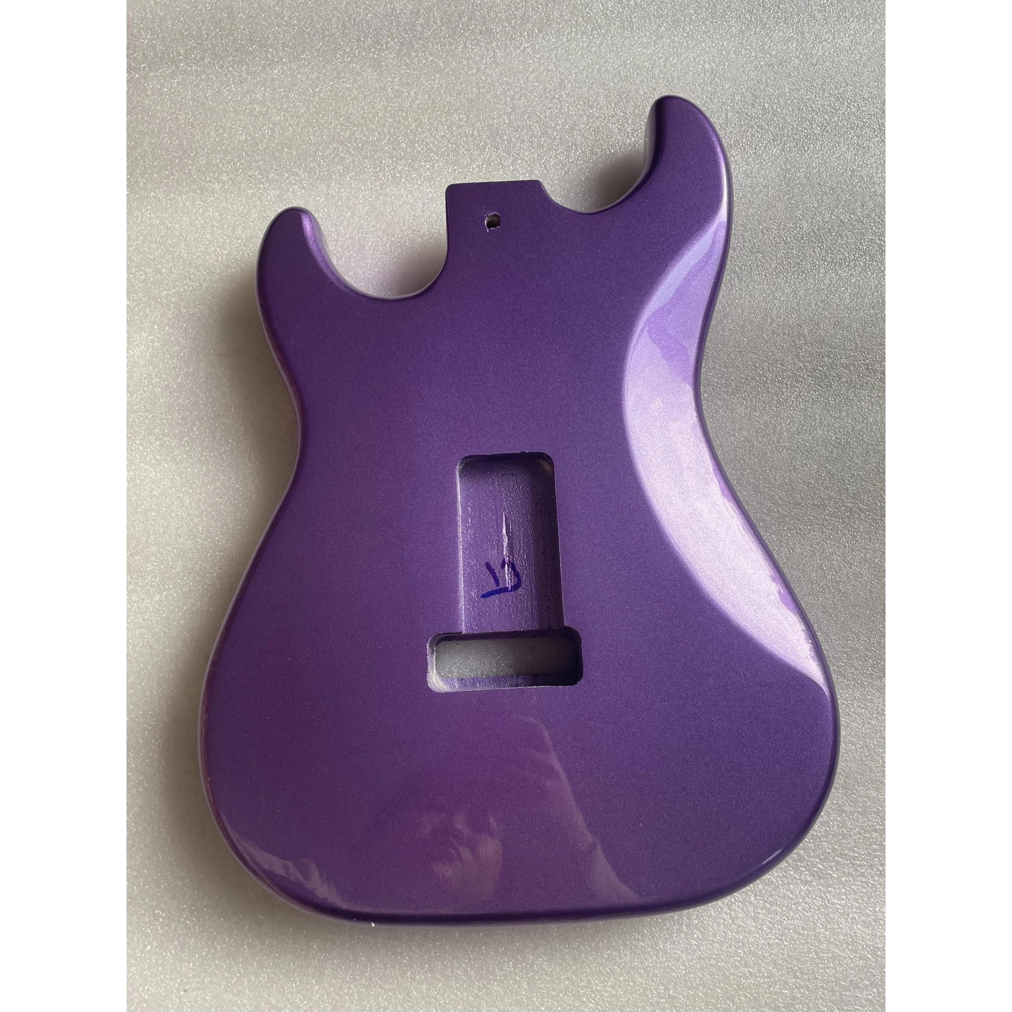 Unfinished Guitar Body Wooden Electric Guitar Body Gloss Finished Metal Purple Color Barrel Accessories