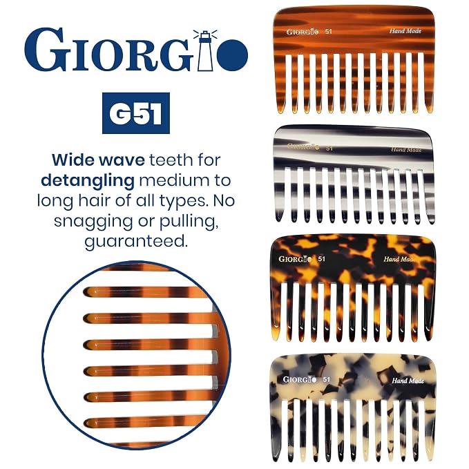 Peine Desenredante Giorgio G51 Dientes Anchos miniatura 4