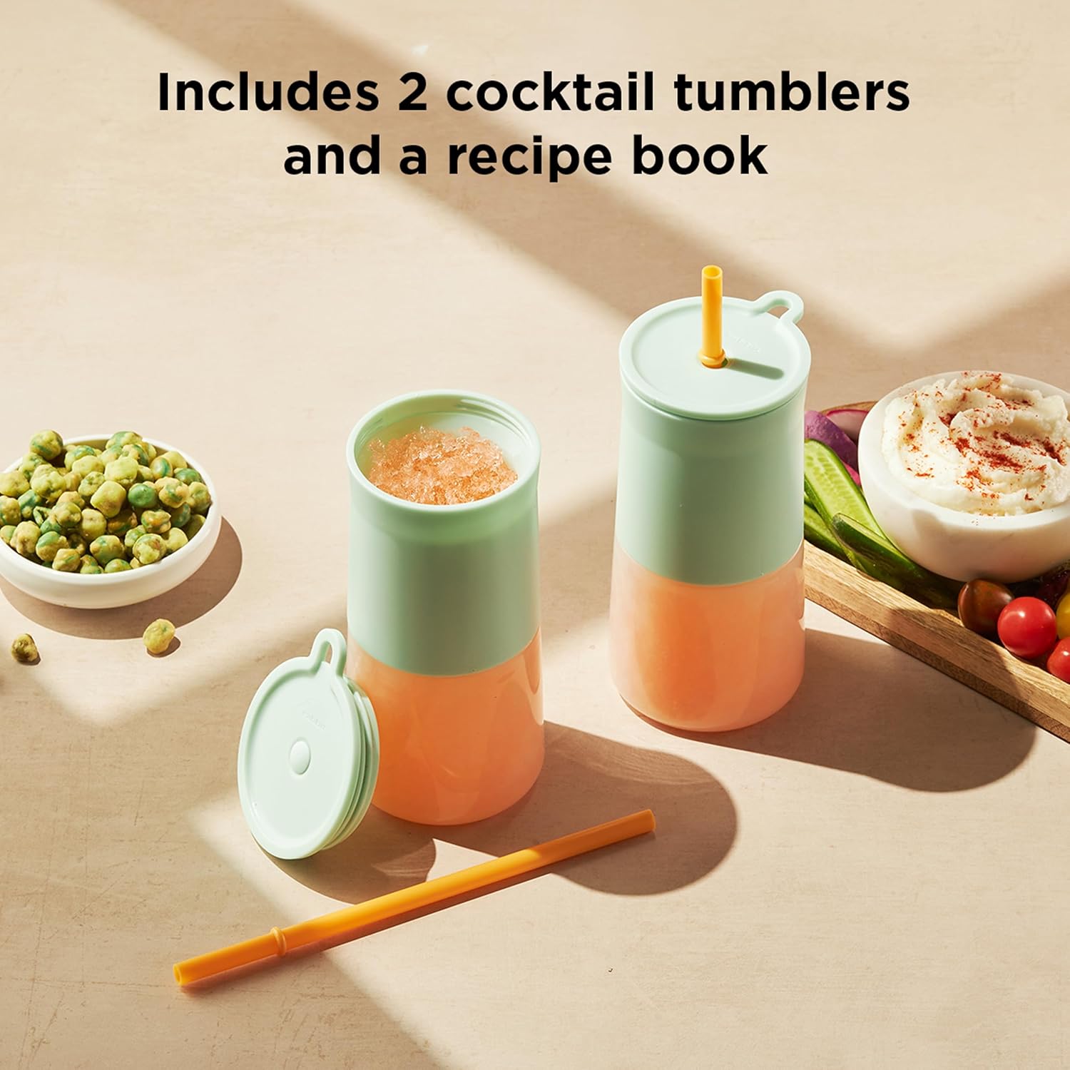 Rabbit Wine Frozen Cocktail Tumblers 12oz Insulated Tumbler for Frose, Frozen Cocktails, Slushies, Leak-Proof Design with Drink Recipes