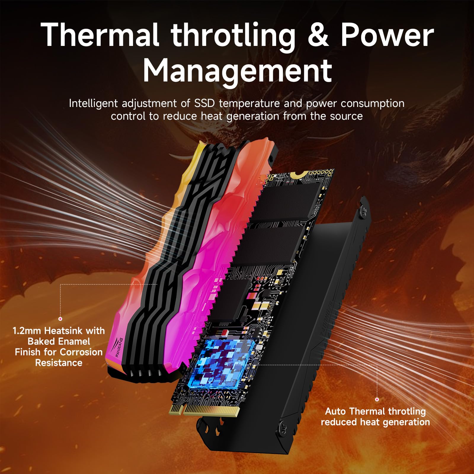 S*t様 fanxiang S790 4TB NVMe SSD Fanxiang 4TB 2TB 1TB SSD PS5 PCIe4.0 NVMe M.2 SSD Internal Solid