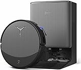 ECOVACS DEEBOT T90 Pro Omni Aspirateur Robot Laveur, 30 000 Pa, Recharge PowerBoost, OZMO Roller 3.0 avec TruEdge 3.0, Distribution Automatique de Solution de Nettoyage, Agent IA YIKO, Noir - 1